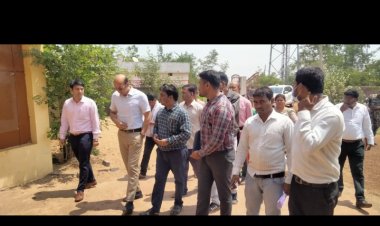 कलेक्टर डॉ भुरे ने किया उपरवारा स्वास्थ्य केंद्र का आकस्मिक निरीक्षण