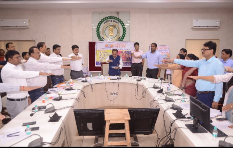 उल्लास नव भारत साक्षरता सप्ताह 1 से 7 सितंबर   कलेक्टर डॉ. गौरव सिंह ने दिलाई उल्लास शपथ  