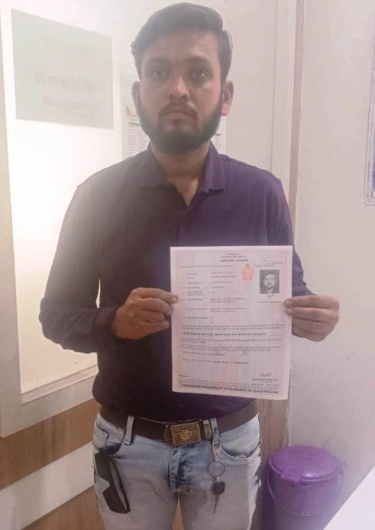 सुशासन तिहार का असरः आवेदनों पर कार्रवाई शुरू   परिवहन विभाग ने श्री मुकेश कुमार वर्मा के आवेदन पर बनाया लर्निंग लाइसेंस