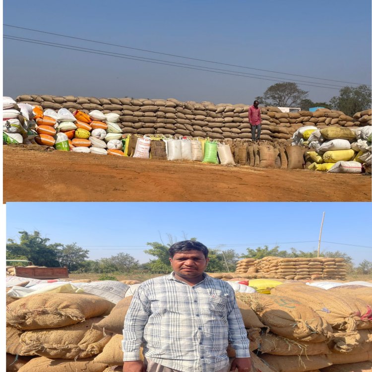 जिले के धान उपार्जन केंद्रों में किसान आसानी से बेच पा रहे हैं धान  24 घंटे ऑनलाइन ‘टोकन तुंहर हाथ’ व्यवस्था से धान बेचना हुआ आसान